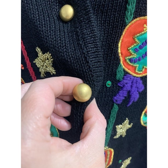 M19 Kathie Lee Collection Christmas Ornaments Xmas Holiday Sweater Vest Sz ? - Picture 6 of 6